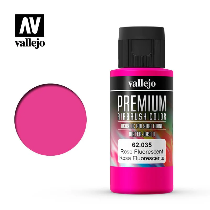 Vallejo Premium Colour Fluorescent Rose 60 ml