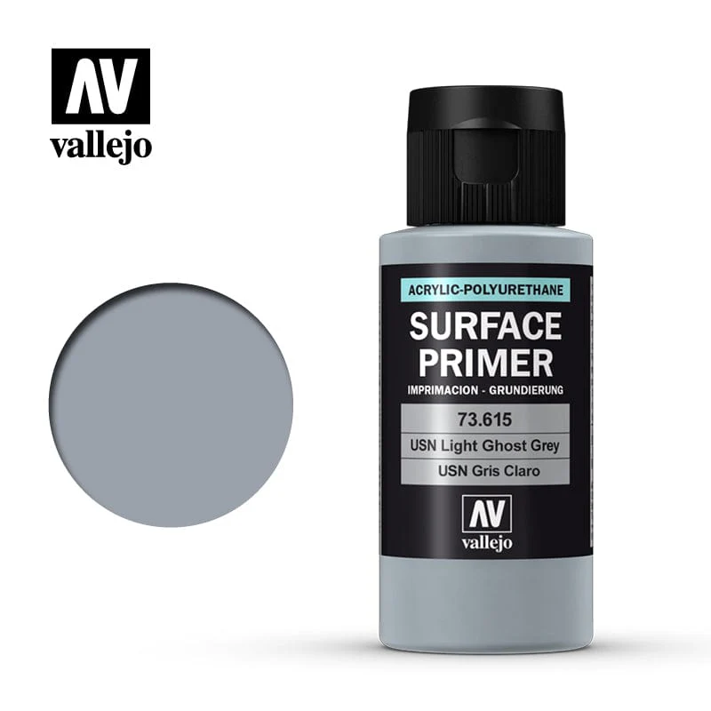 Vallejo Primer Acrylic Polyurethane Usn Light Ghost Grey 60ml