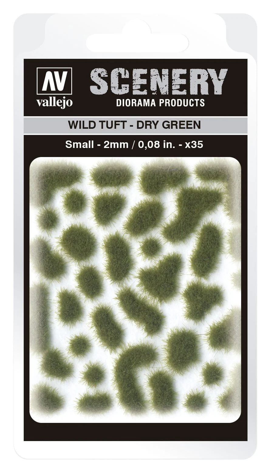 Vallejo SC401 2mm Wild Tuft Dry Green Diorama Accessory