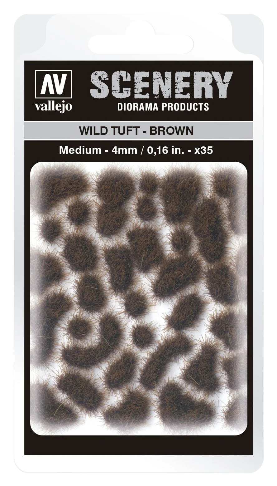 Vallejo SC411 4mm Wild Tuft Brown Diorama Accessory