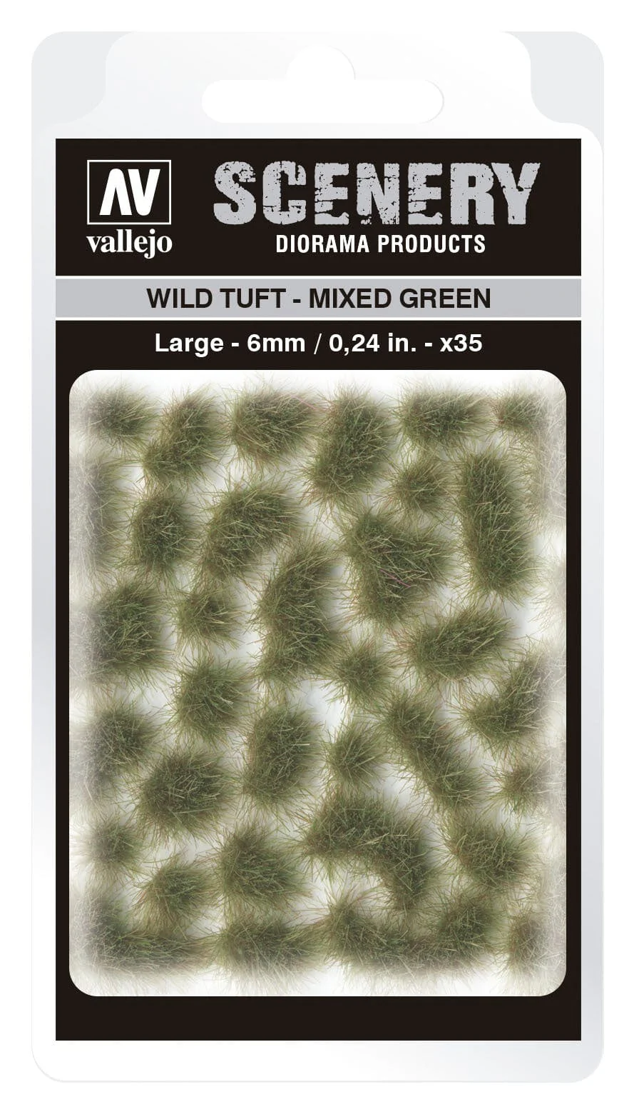 Vallejo SC416 6mm Wild Tuft Mixed Green Diorama Accessory