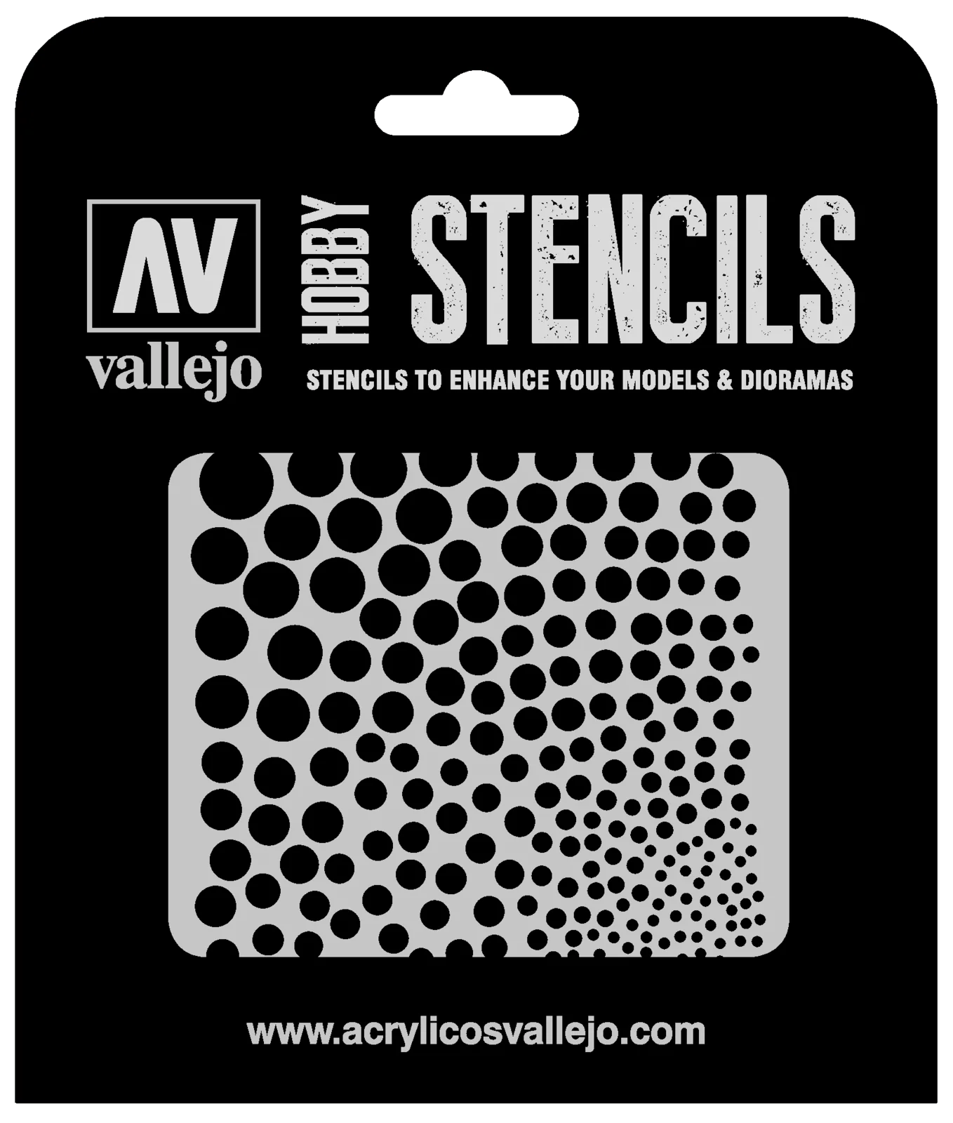 Vallejo ST-SF002 Circle Textures Stencil