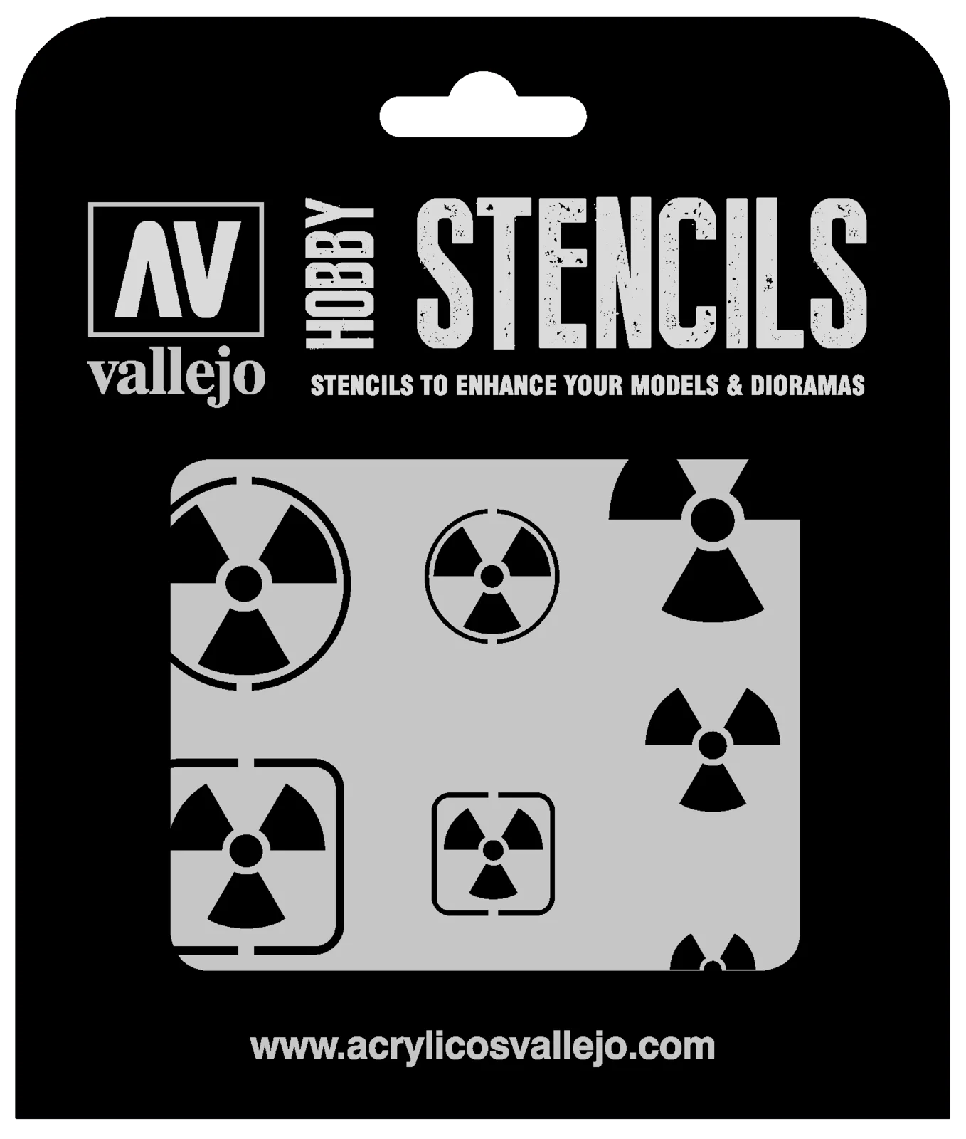 Vallejo ST-SF005 Radioactivity Signs Stencil