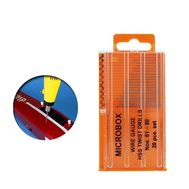 Vallejo T01002 Tools Microbox drill set (20) 61-80