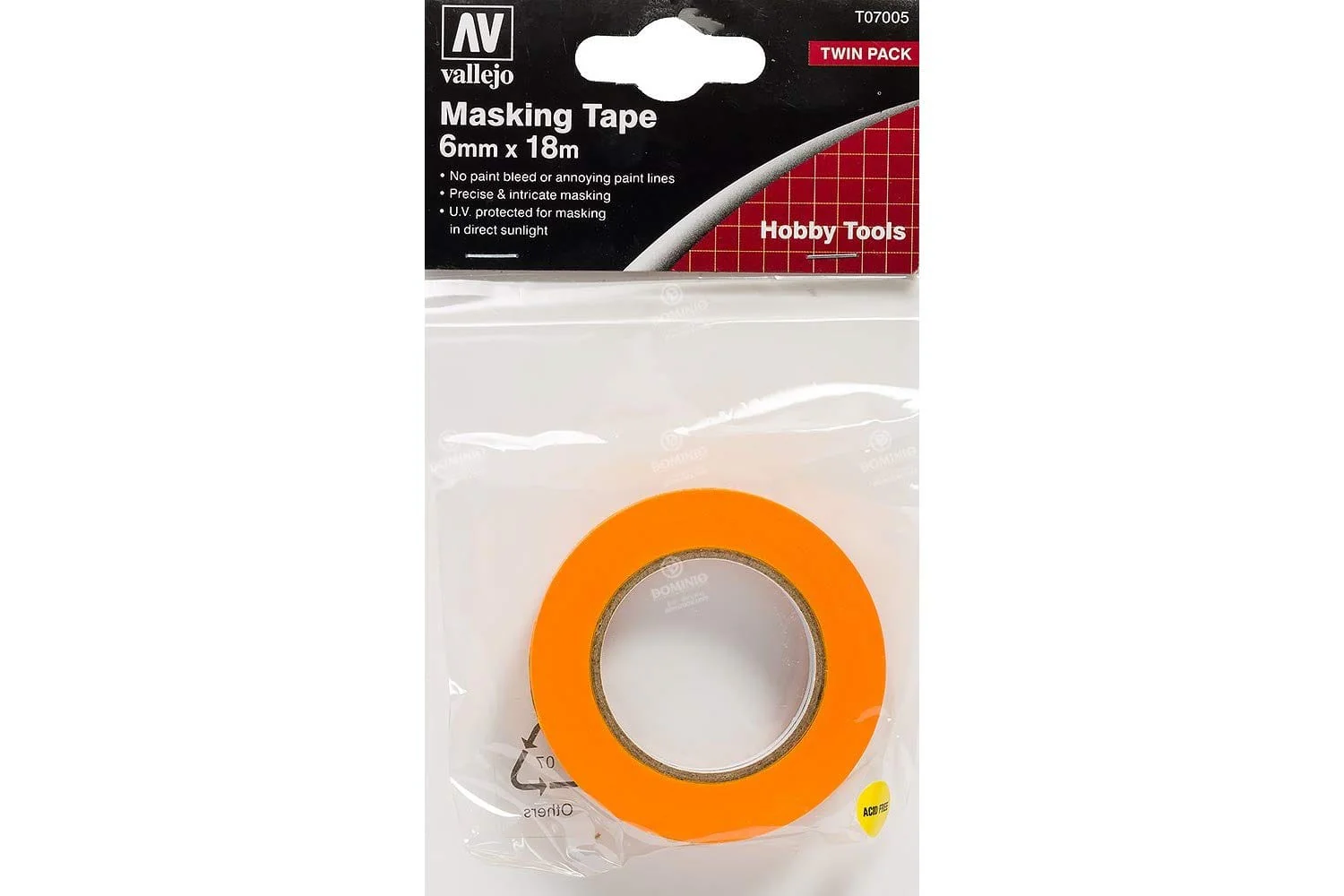 Vallejo T07005 Tools Precision Masking Tape 6mmx18m - Twin Pack - Image 2