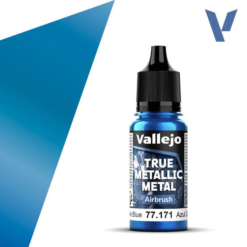 Vallejo True Metallic Metal Airbrush Sapphire Blue 18 ml
