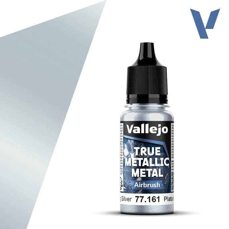 Vallejo True Metallic Metal Airbrush Sterling Silver 18 ml
