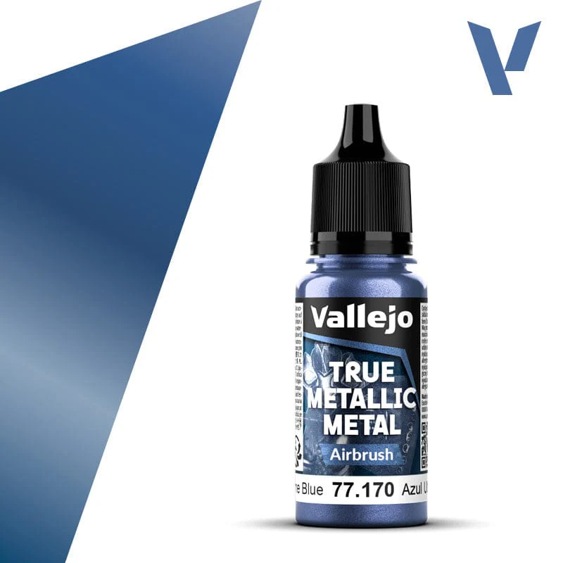 Vallejo True Metallic Metal Airbrush Ultramarine Blue 18 ml