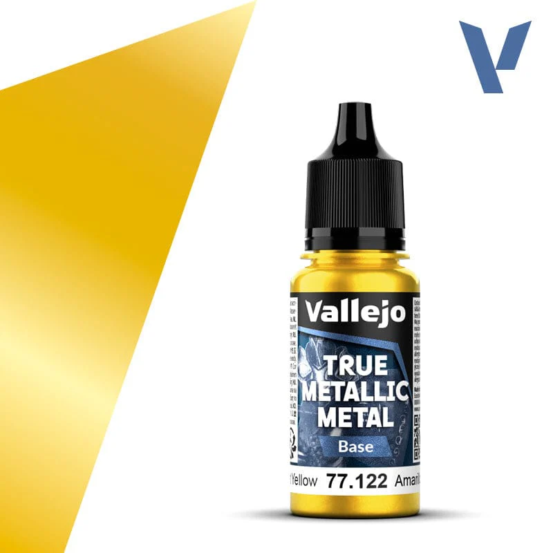 Vallejo True Metallic Metal Base Radiant Yellow 18 ml
