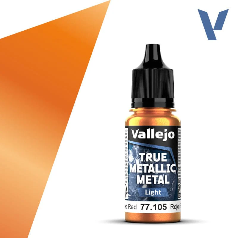 Vallejo True Metallic Metal Light Forged Red 18 ml