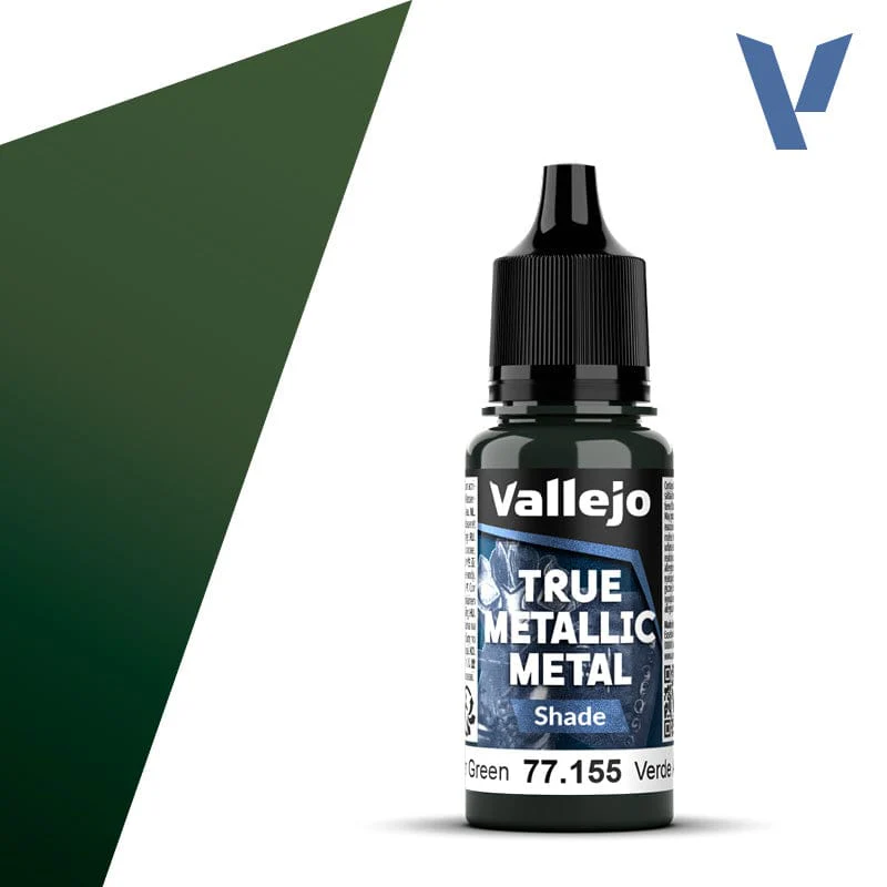 Vallejo True Metallic Metal Shade Amber Green 18 ml