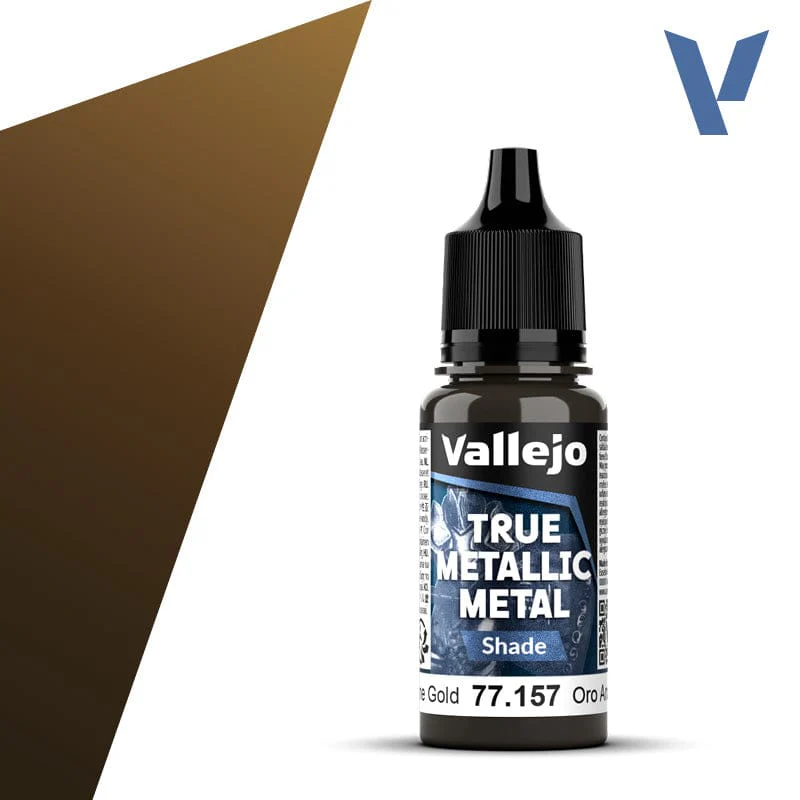 Vallejo True Metallic Metal Shade Arcane Gold 18 ml