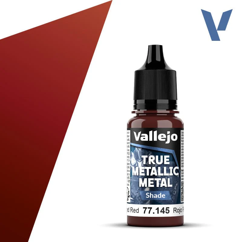 Vallejo True Metallic Metal Shade Forged Red 18 ml