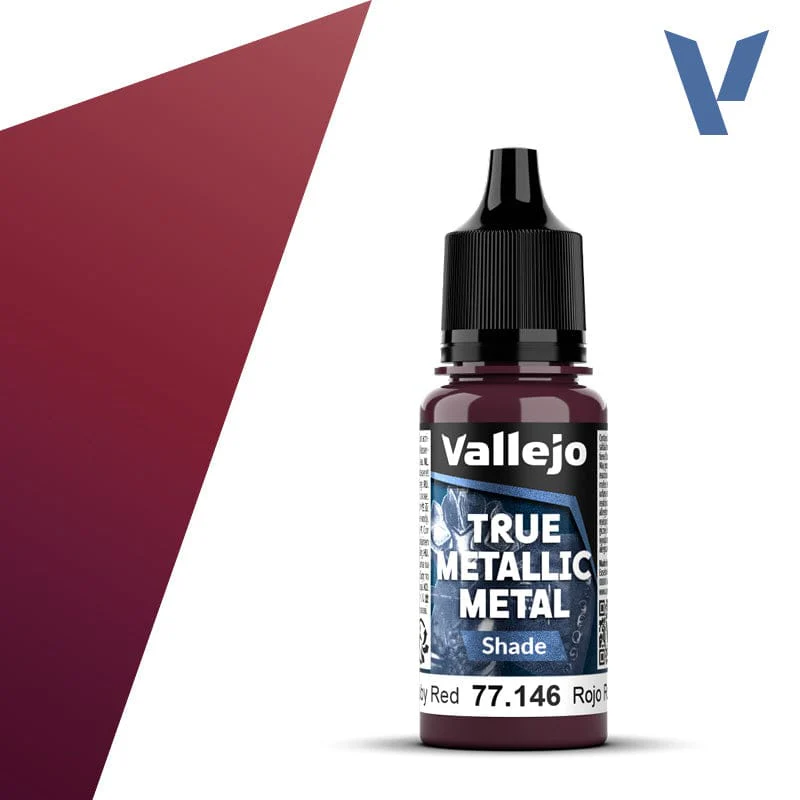 Vallejo True Metallic Metal Shade Ruby Red 18 ml