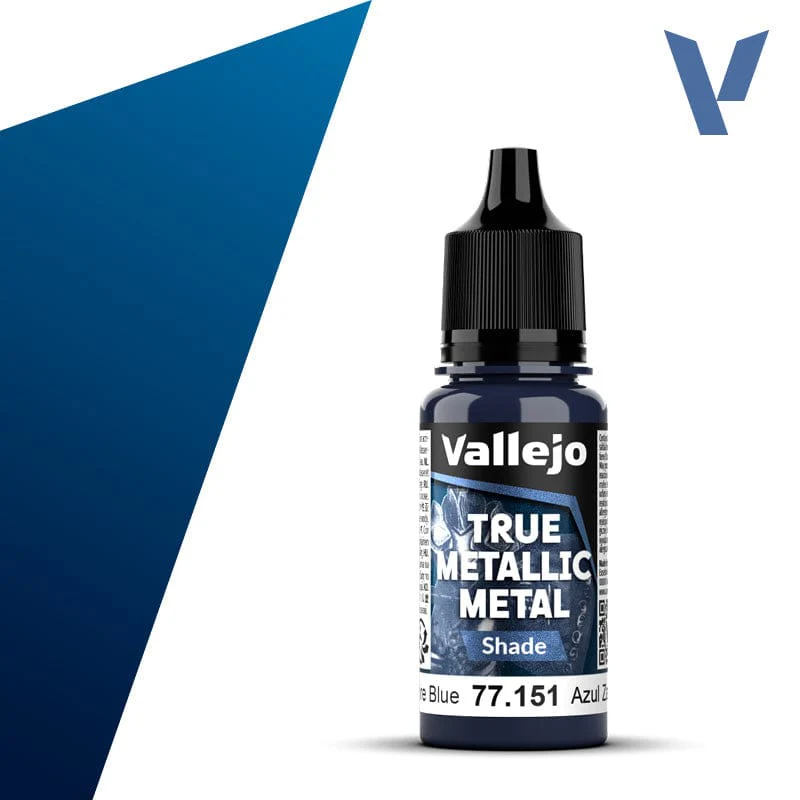 Vallejo True Metallic Metal Shade Sapphire Blue 18 ml