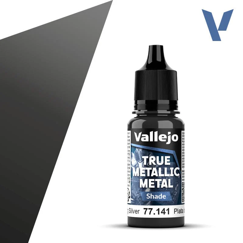 Vallejo True Metallic Metal Shade Sterling Silver 18 ml
