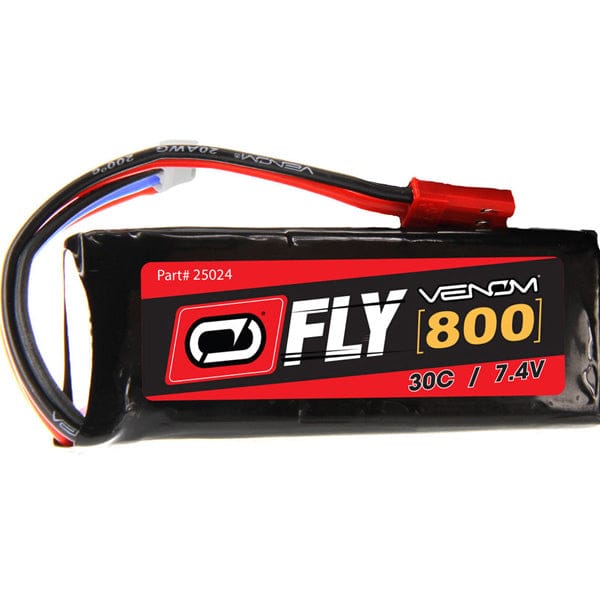 Venom 800mah 2S 7.4V 30C FLY Lipo Battery - JST