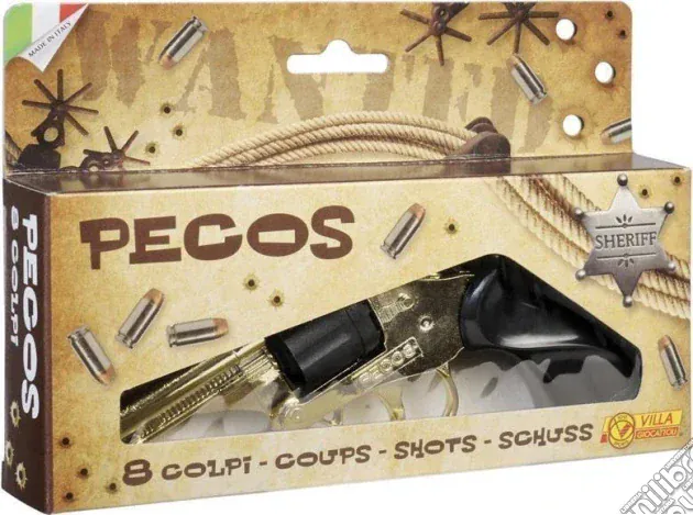 Villa Giocattoli Pecos Gold 8 Shot Cap Gun - Image 2