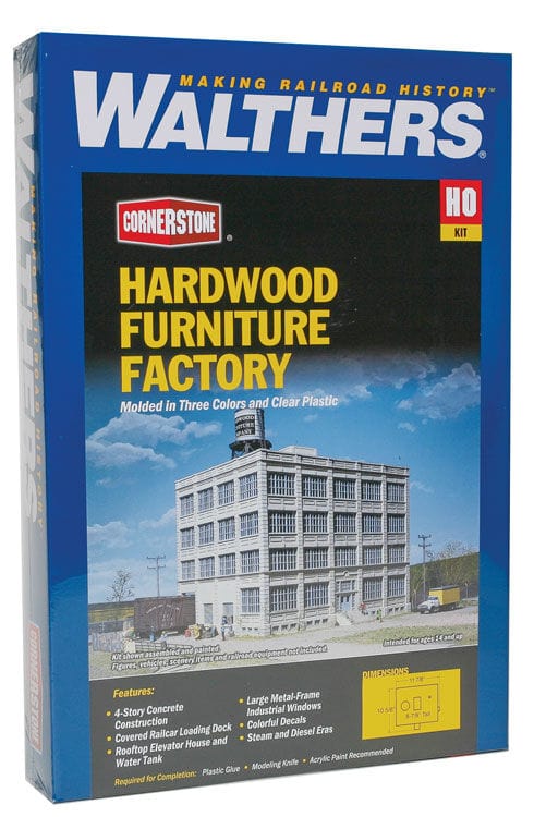 Walthers Cornerstone 933-3044 HO Hardwood Furniture Company - Kit - Image 2