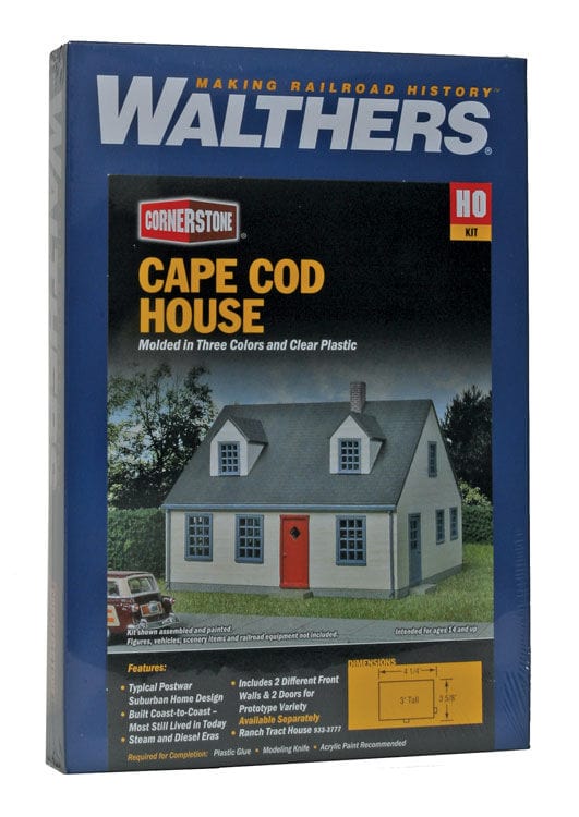 Walthers Cornerstone 933-3776 HO Cape Cod Wood House - Kit - Image 2