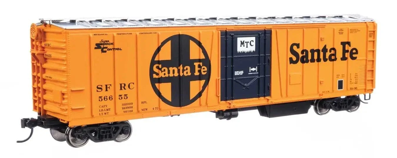 Walthers Mainline HO Scale 50ft AAR Mechanical Refrigerator Car - Santa Fe 56655