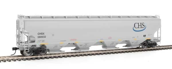 Walthers Proto HO 67ft Trinity 6351 4-Bay Covered Hopper - Ready to Run - Cenex Harvest States Cooperative CHSX #580032 (gray, blue CHS Logo)**