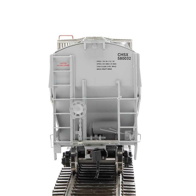Walthers Proto HO 67ft Trinity 6351 4-Bay Covered Hopper - Ready to Run - Cenex Harvest States Cooperative CHSX #580032 (gray, blue CHS Logo)** - Image 2