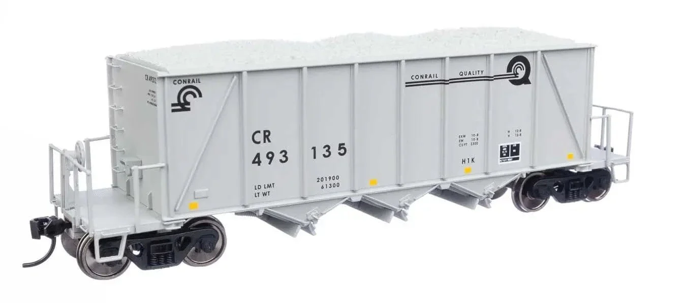 Walthers Proto HO Scale 40ft Ortner 100-Ton Open Aggregate Hopper - Conrail 493135**