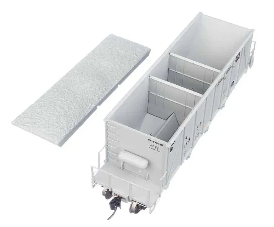 Walthers Proto HO Scale 40ft Ortner 100-Ton Open Aggregate Hopper - Conrail 493135** - Image 3