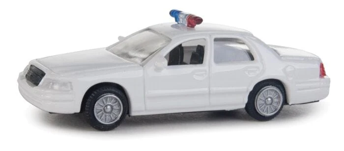 Walthers Scenemaster 12024 HO Ford(R) Crown Victoria Police Interceptor - Police Agency Decals (white, Nonworking Lights)