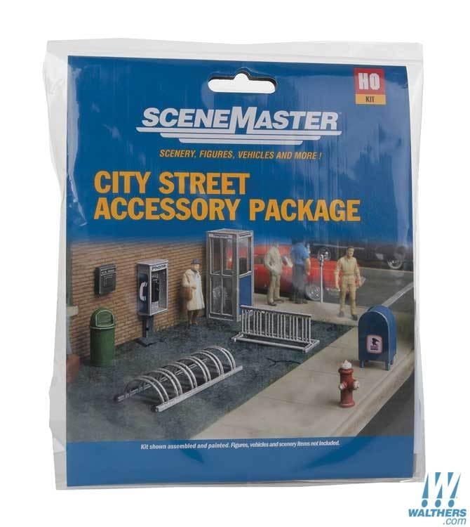 Walthers SceneMaster HO City Street Accessory Package - Kit - Image 2