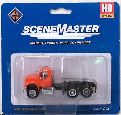 Walthers SceneMaster HO International(R) 4900 Dual-Axle Semi Tractor Only - Assembled - Orange - Image 2