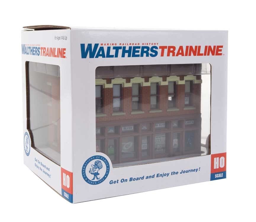 Walthers Trainline 806 HO Gemini Building - Assembled - 4-1/4 x 3-5/8 x 3-3/8 10.7 x 9.2 x 8.5cm - Image 5