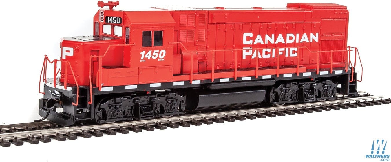 Walthers Trainline HO EMD GP15-1 - Standard DC - Canadian Pacific (red, white)