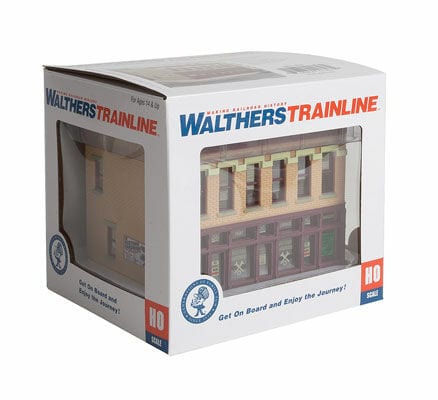 Walthers Trainline HO Midtown Hardware - Assembled - 4-1/4 x 3-5/8 x 3-3/8"  10.7 x 9.2 x 8.5cm - Image 4