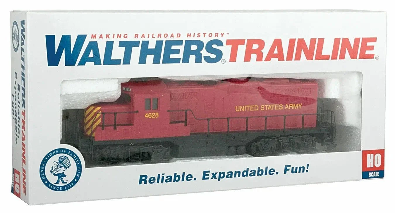 Walthers Trainline HO Scale EMD GP9M - United States Army 4628 - DC - Image 4