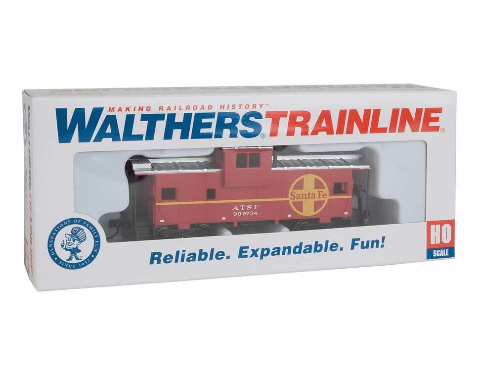 Walthers Trainline HO Wide-Vision Caboose - Ready to Run - Atchison, Topeka & Santa Fe** - Image 3