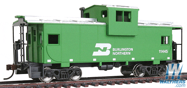Walthers Trainline HO Wide-Vision Caboose - Ready to Run - Burlington Northern**