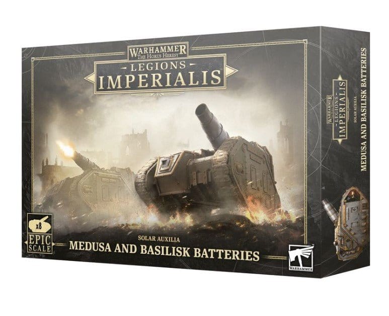 warhammer 03-16 Legions Imperialis: Solar Auxilia Basilisks & Medusas