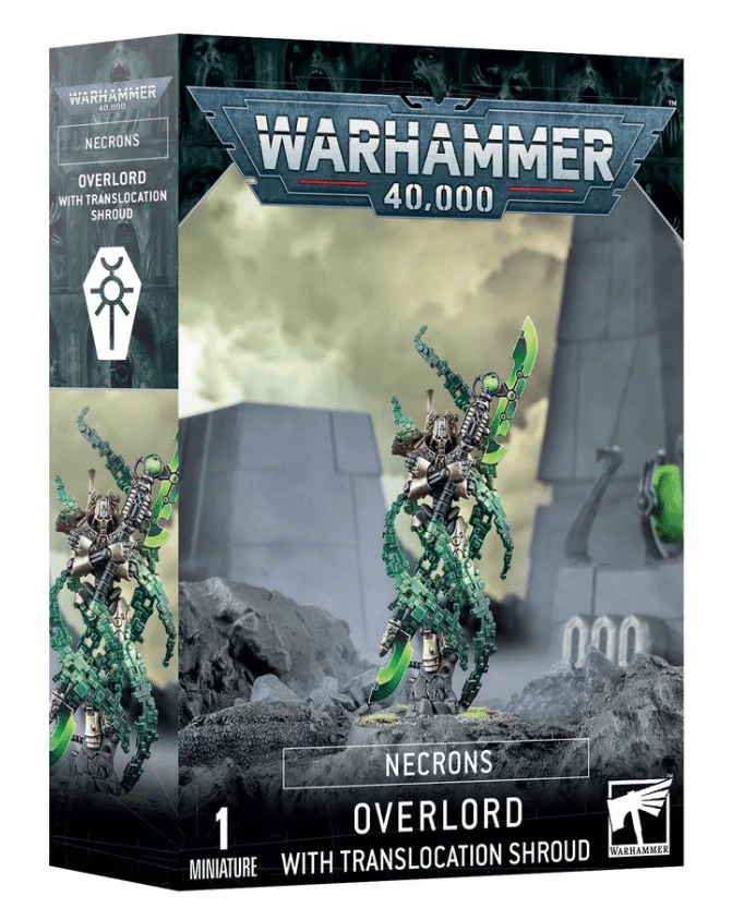 Warhammer 49-70 Necrons: Overlord with Translocation Shroud