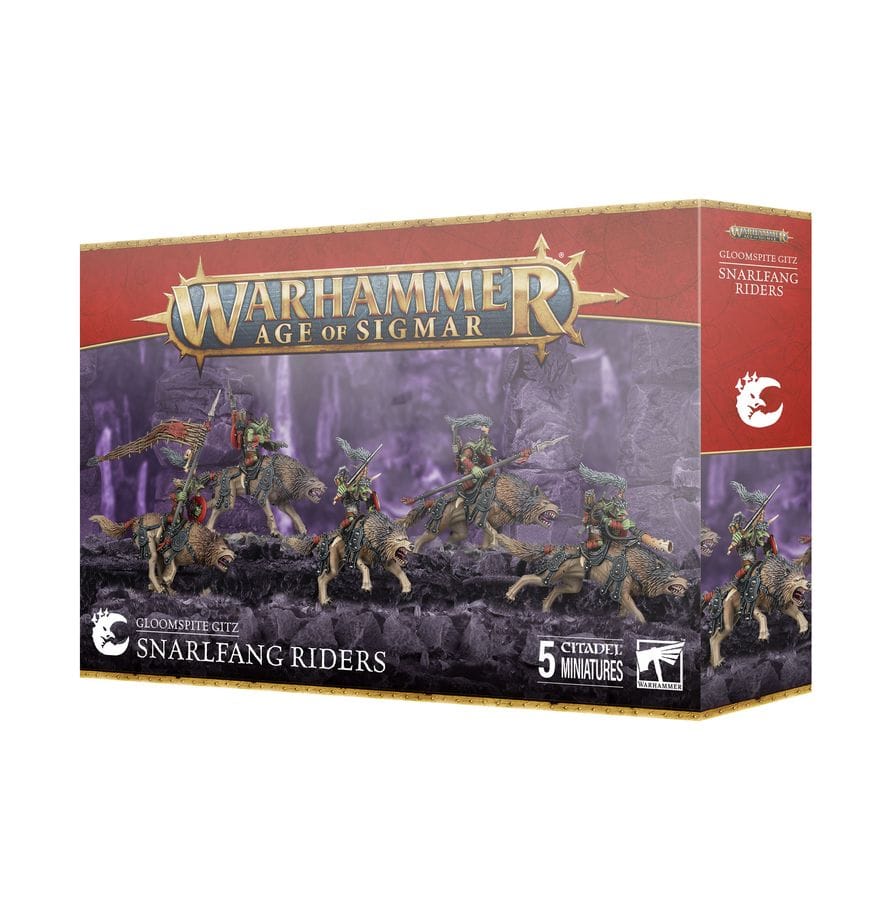 Warhammer Age of Sigmar: Gloomspite Gitz Snarlfang Riders [89-76]