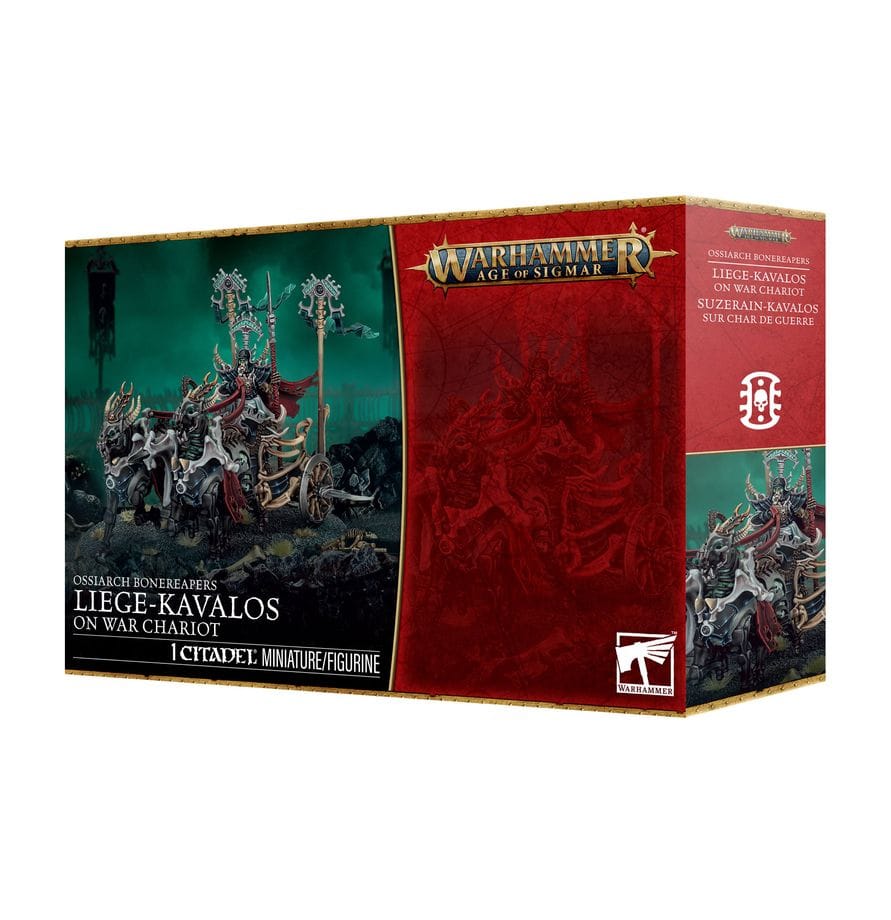 Warhammer Age of Sigmar O/Bonereapers: Liege-Kavalos On War Chariot [94-36]