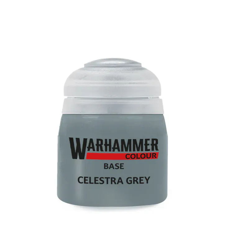 Warhammer Base Colour: Celestra Grey Paint 12ml [21-26]