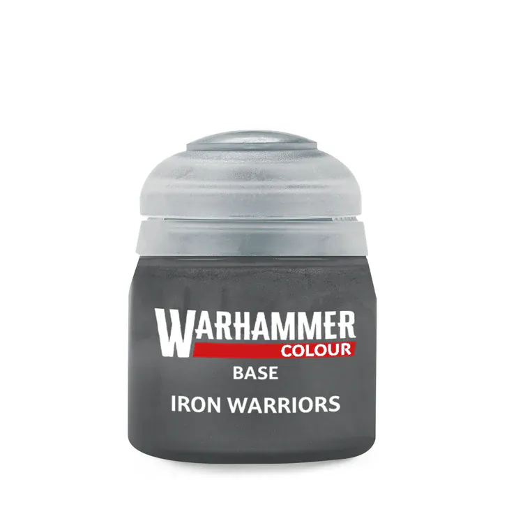 Warhammer Base Colour: Iron Warriors Paint 12ml [21-48]