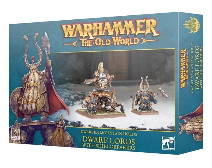 Warhammer The Old World: Dwarfen Lord with Shieldbearers [10-11]