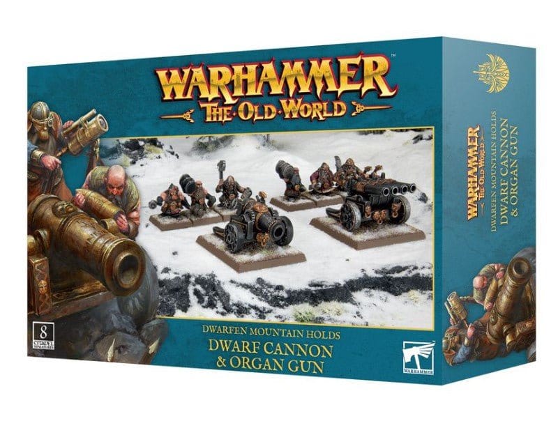 Warhammer The Old World: Dwarfen Mountain Holds Dwarf Cannon & Organ Gun [10-14]