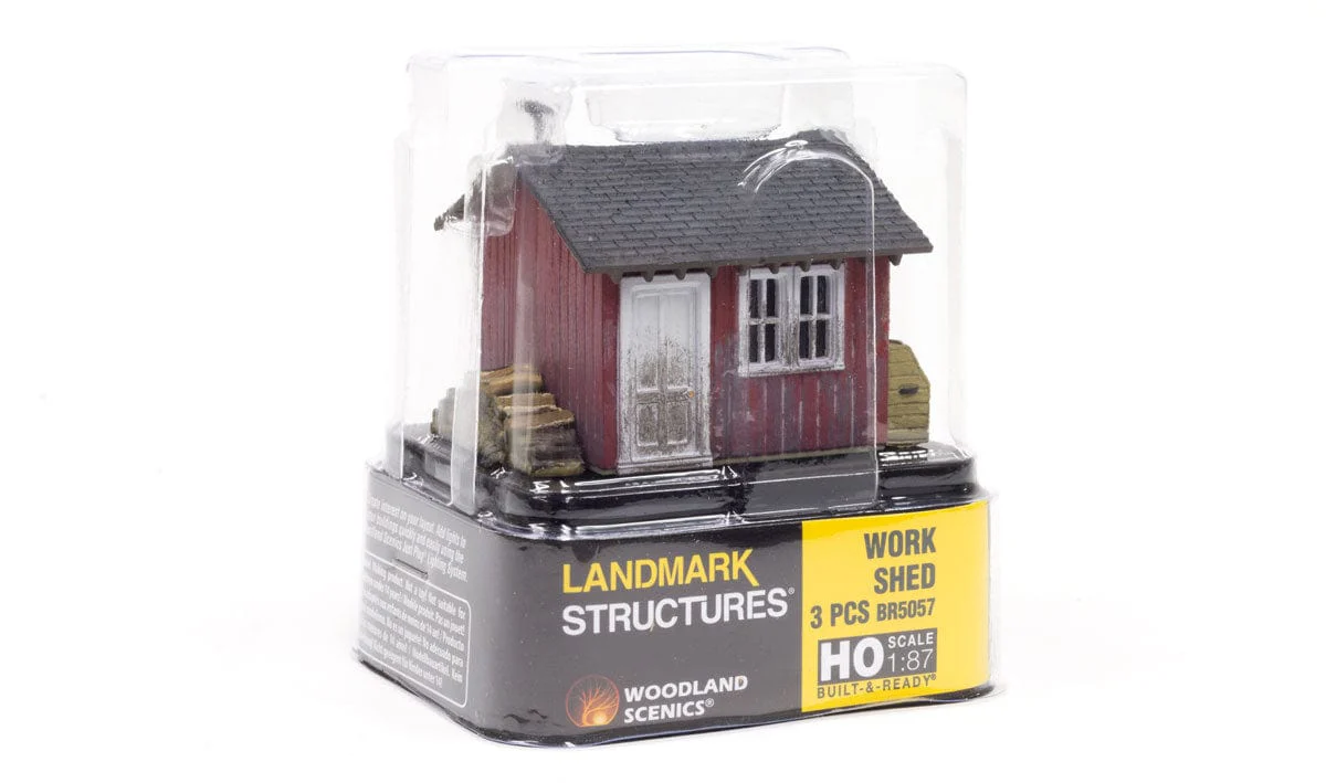 Woodland Scenics BR5057 HO Built-Up Work Shed - Image 4