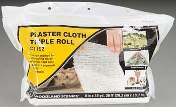 Woodland Scenics C1192 Plaster Cloth Triple Roll