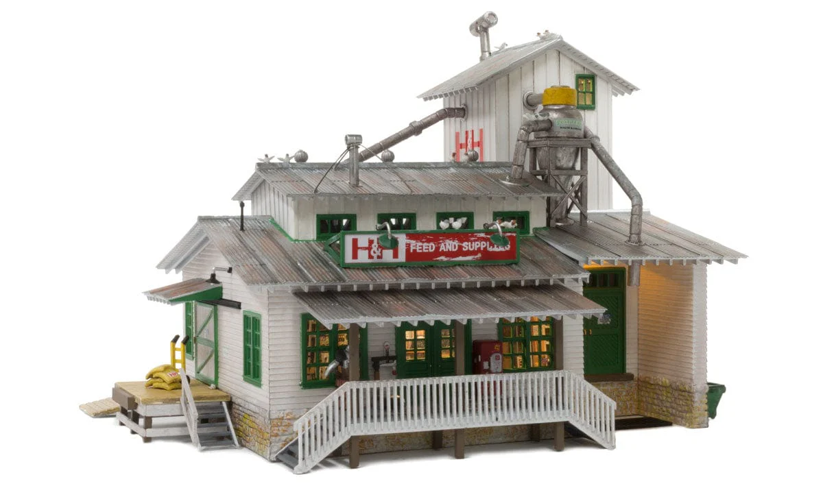 Woodland Scenics HO Built-Up H&H Feed Mill