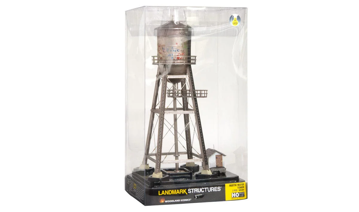 Woodland Scenics HO Built-Up Rustic Water Tower** - Image 4